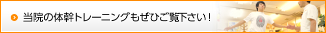 当院の体幹トレーニングもぜひご覧下さい！